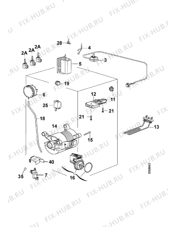 Взрыв-схема стиральной машины Arthurmartinelux AWT1004 - Схема узла Electrical equipment 268